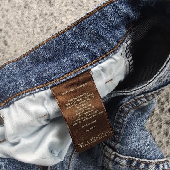 KUT From The Kloth Jeans Women 10 Blue Mid Rise Stretch Denim Casual Distressed - Picture 5 of 10